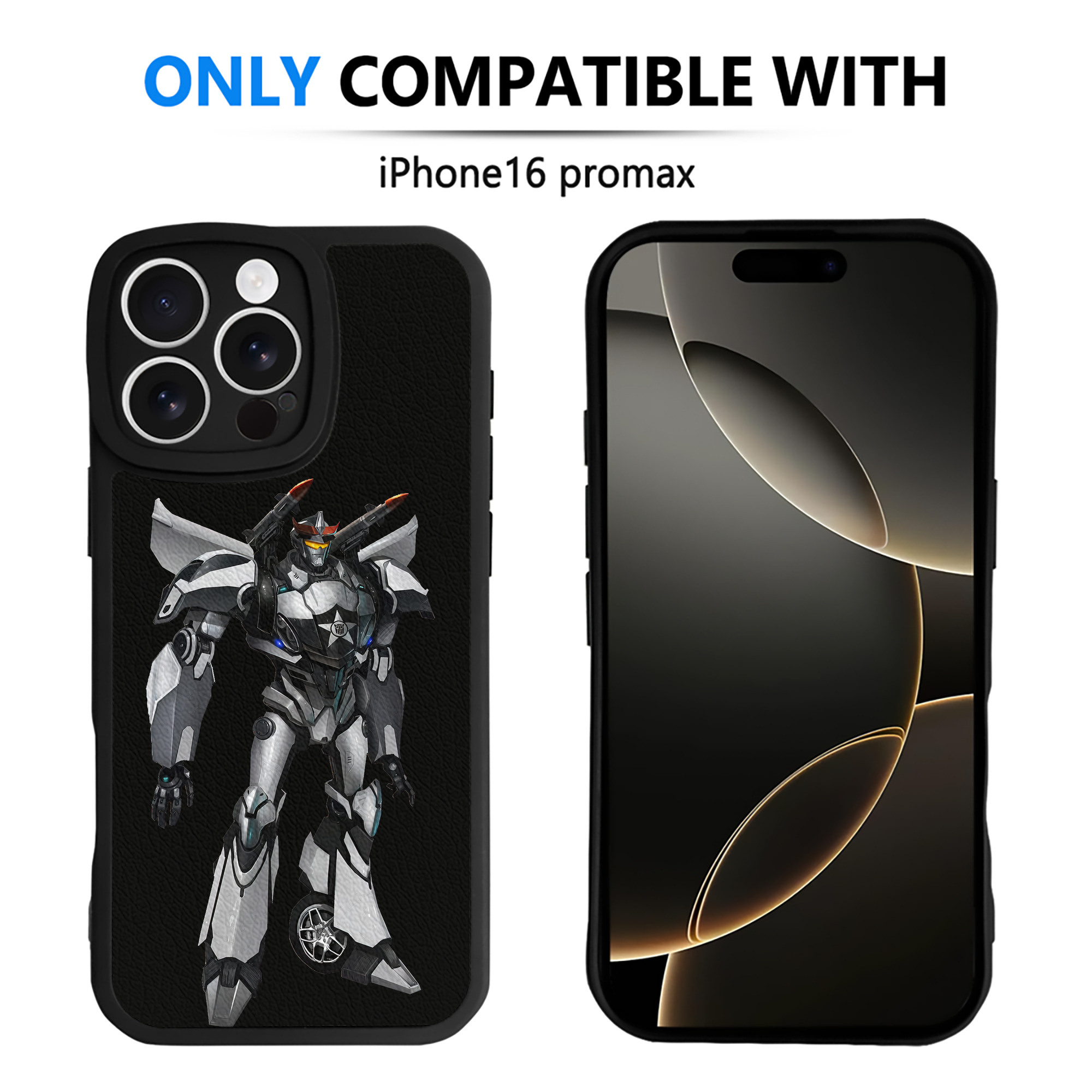 （画像用） Transformers トランスフォーマー 【iPhone 16シリーズ対応】シリコンスマホケース（レザー調） 材質：シリコン